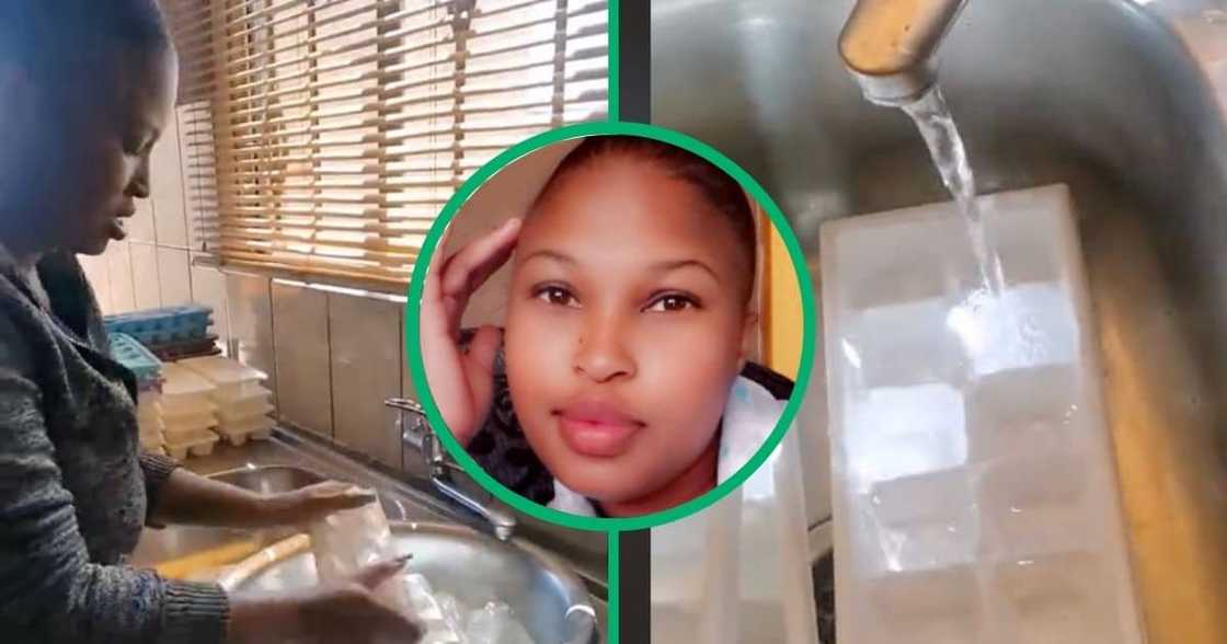 Mzansi woman shows how she is making ends meet in a video.