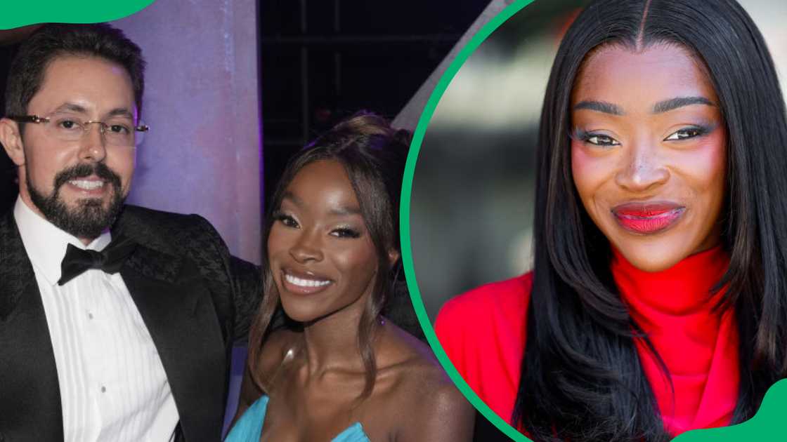 Jeff Lazkani and Chelsea Lazkani at Barker Hangar in 2022 (L). The realtor in September 2024 (R) Jeff Lazkani and Chelsea Lazkani at Barker Hangar in 2022 (L). The realtor in September 2024 (R)