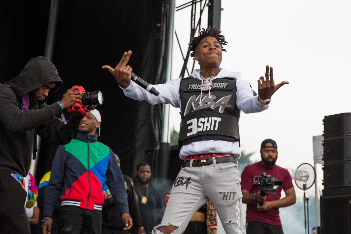 Rapper YoungBoy Never Broke Again in Dallas, Texas.