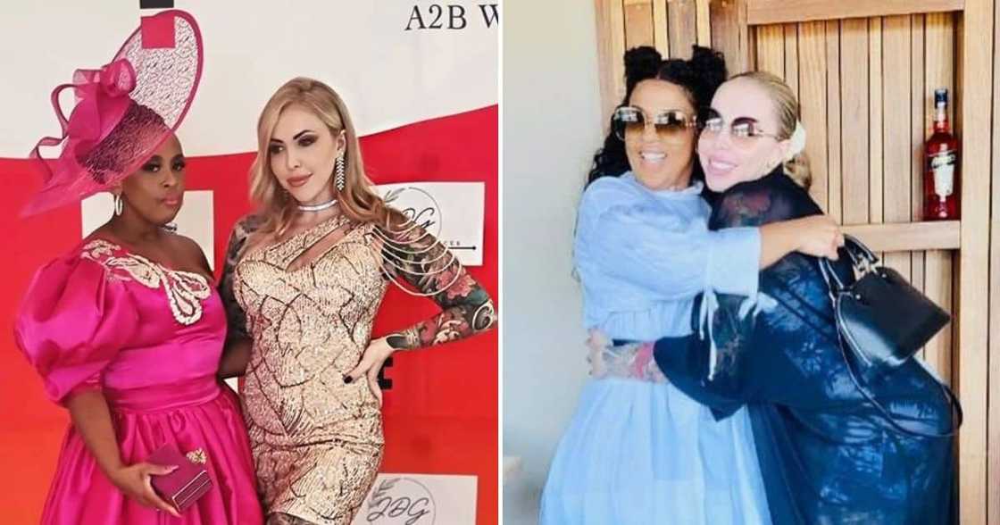 Nonku Williams defended Jojo Robinson after she threw a glass of water at her during 'The Real Housewives of Durban' episode. Nonku Williams defended Jojo Robinson after she threw a glass of water at her during 'The Real Housewives of Durban' episode.