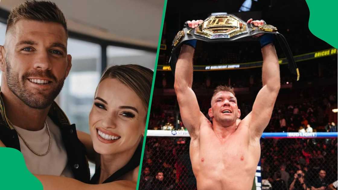 Dricus Du Plessis's gf celebrates his win Dricus Du Plessis's gf celebrates his win