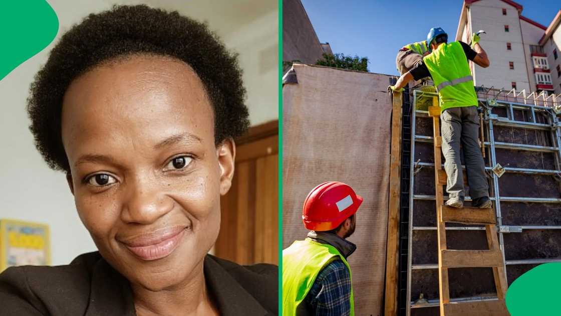 A woman showed a rigger's salary. A woman showed a rigger's salary.