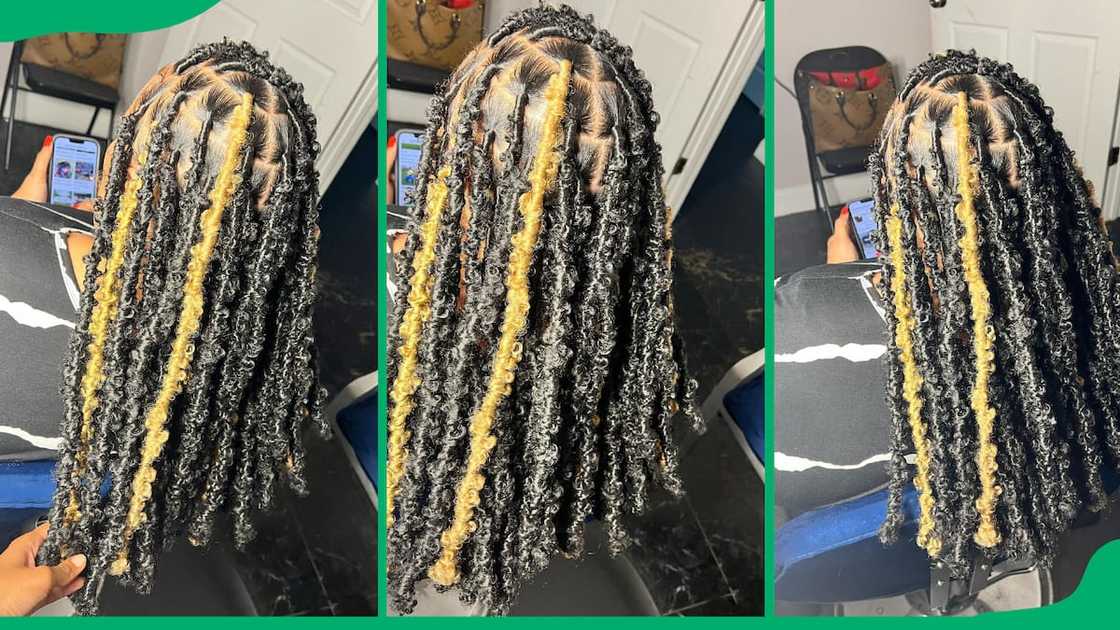 Mid-length butterfly locs Mid-length butterfly locs
