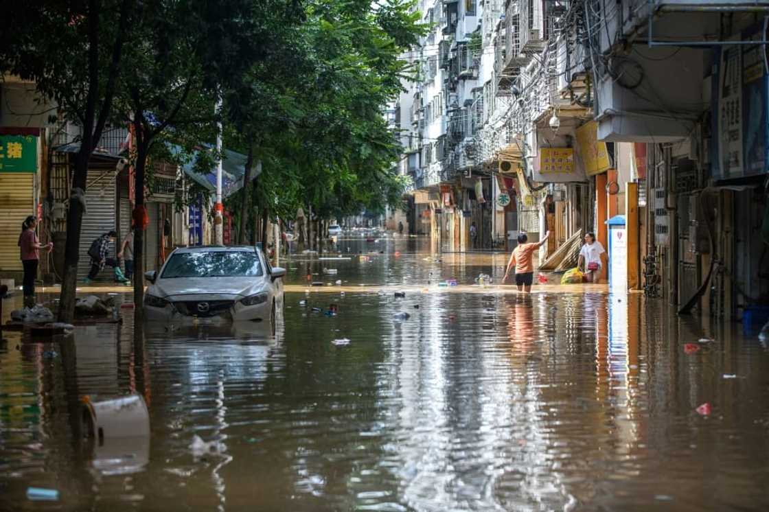 Southern China has been lashed by heavy rain in recent weeks, causing flooding in many areas including Shaoguan city