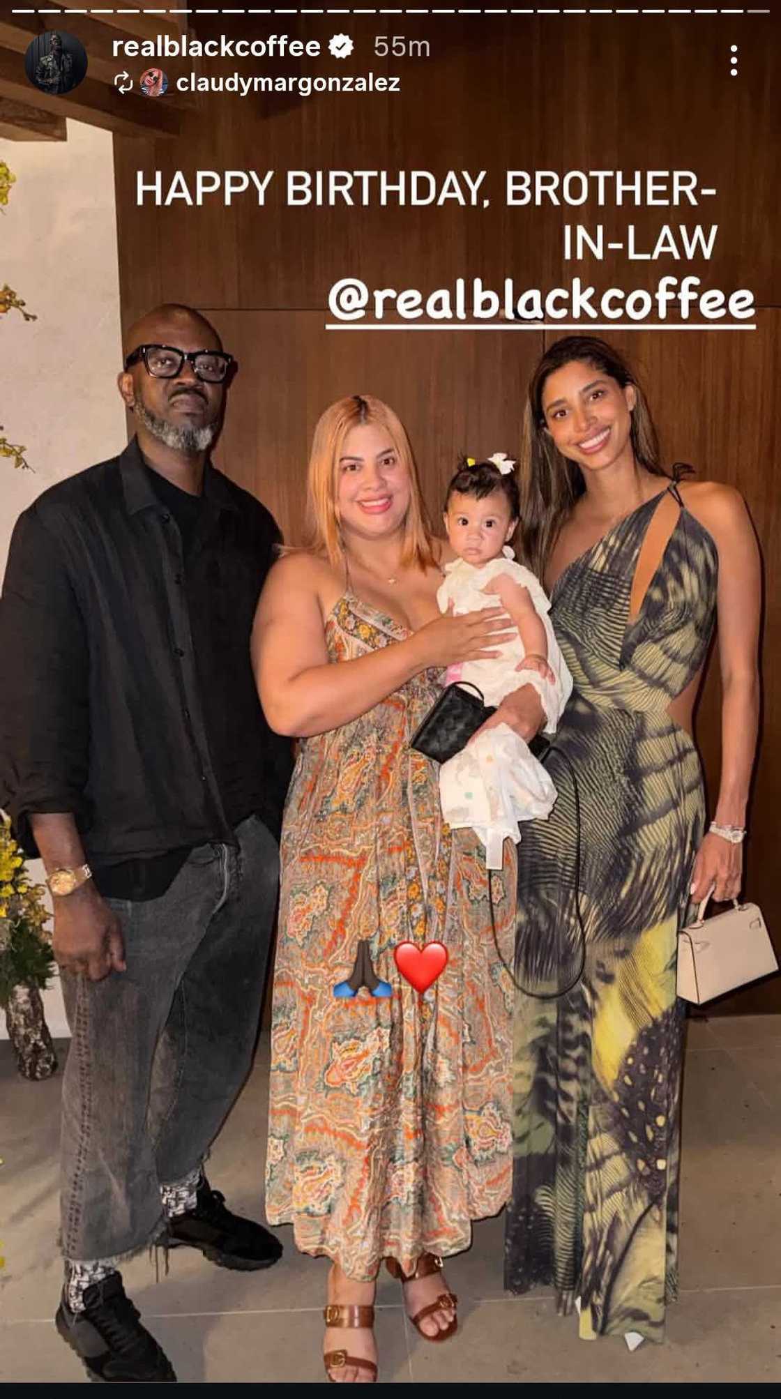 Black Coffee's girlfriend's sister sparked marriage rumours