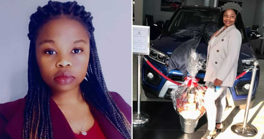 A young financial manager from Johannesburg is amped about purchasing her first vehicle A young financial manager from Johannesburg is amped about purchasing her first vehicle