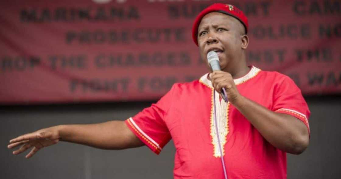 Julius Malema addresses party supporters in the Eastern Cape Julius Malema addresses party supporters in the Eastern Cape