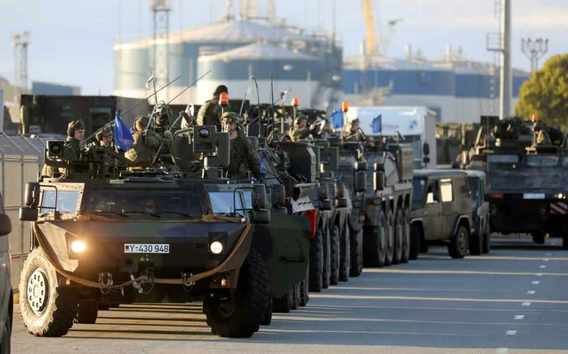 Around a hundred German soldiers have disembarked in Klaipeda