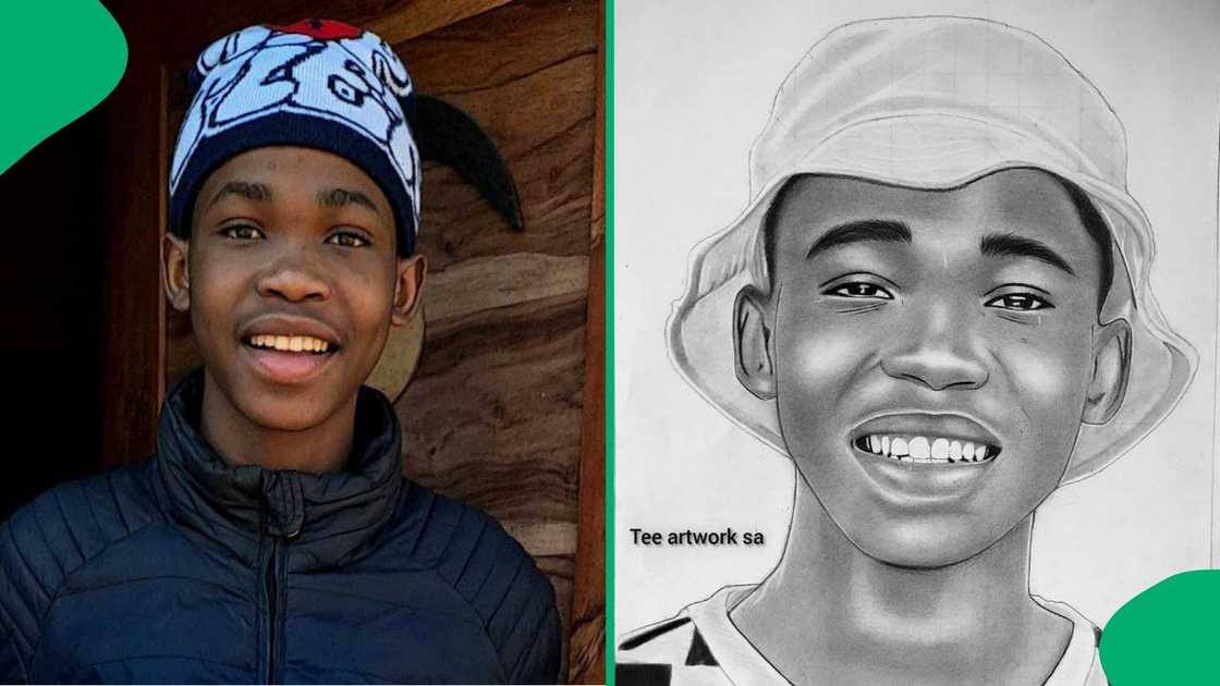 Young artist gains praise for self-portrait Young artist gains praise for self-portrait