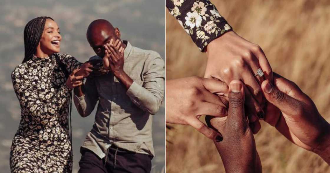 Dr Musa Mthombeni, Liesl Laurie, engaged. Dr Musa Mthombeni, Liesl Laurie, engaged.