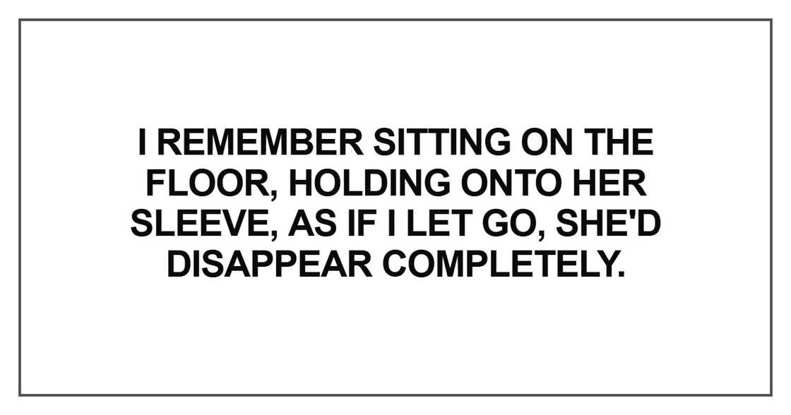 I remember sitting on the floor I remember sitting on the floor