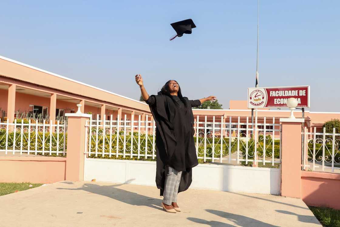 A female graduate