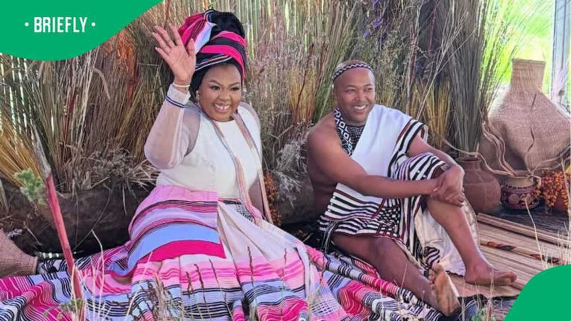 Anele Mdoda is now spoken for after tying the knot with Buzza James. Anele Mdoda is now spoken for after tying the knot with Buzza James.