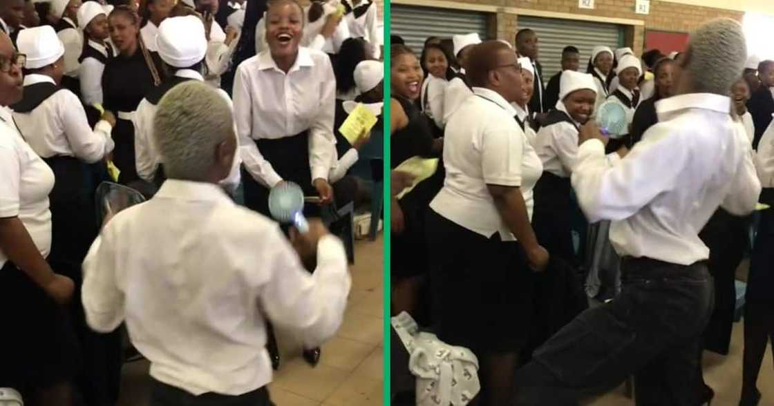 A man danced at a youth revival at the ELCSA in Polokwane