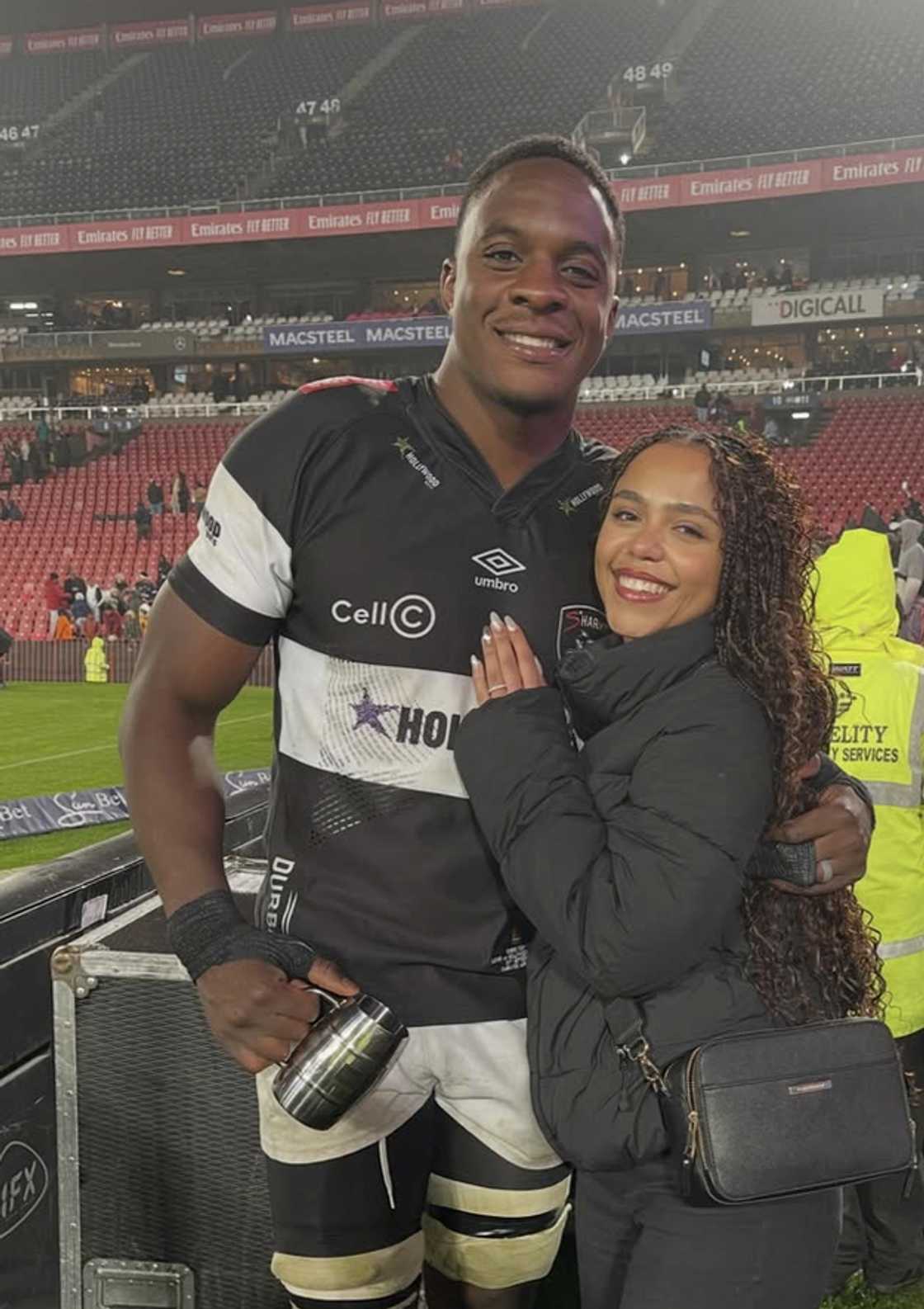 Manu Tshituka celebrated his wife's latest victory