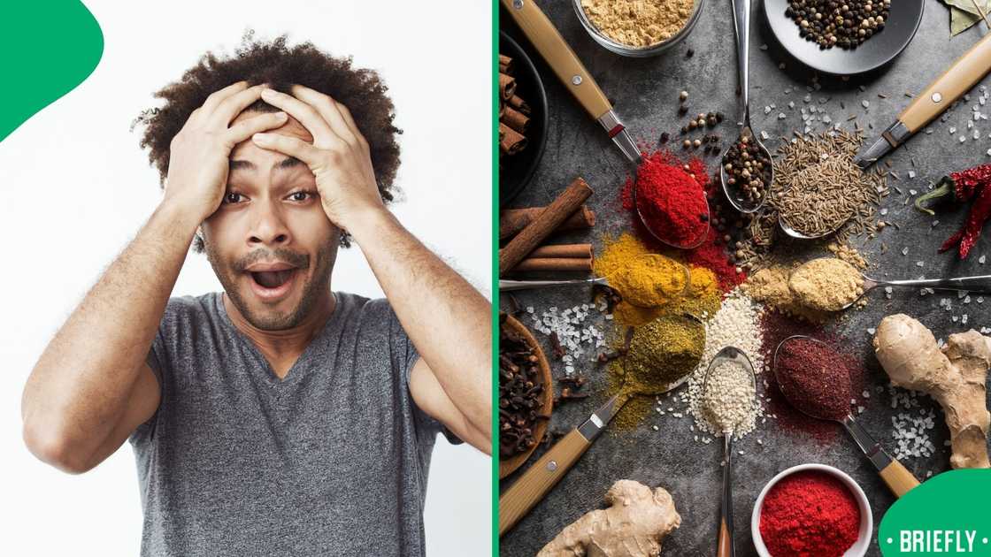A man sparked online food chatter with his spice reveal, prompting safety reactions from Mzansi