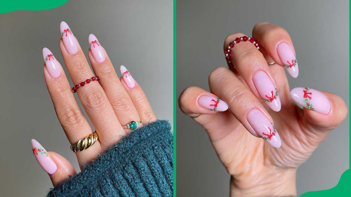 Cute garland nails Cute garland nails