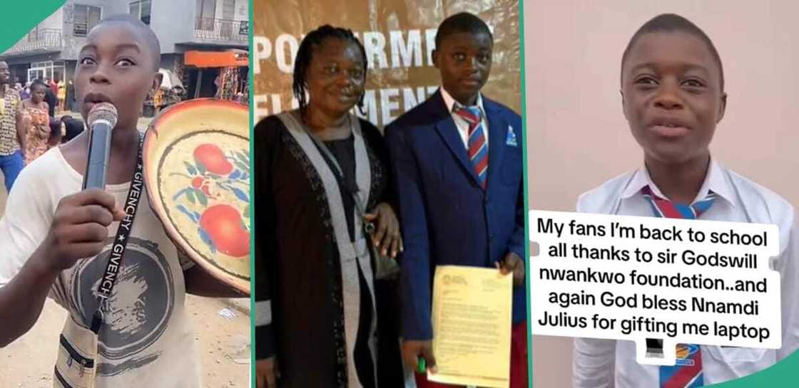 Nigerian boy gets a scholarship.