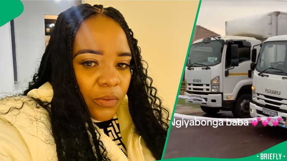 TikTok users congratulated a woman who invested in two huge trucks