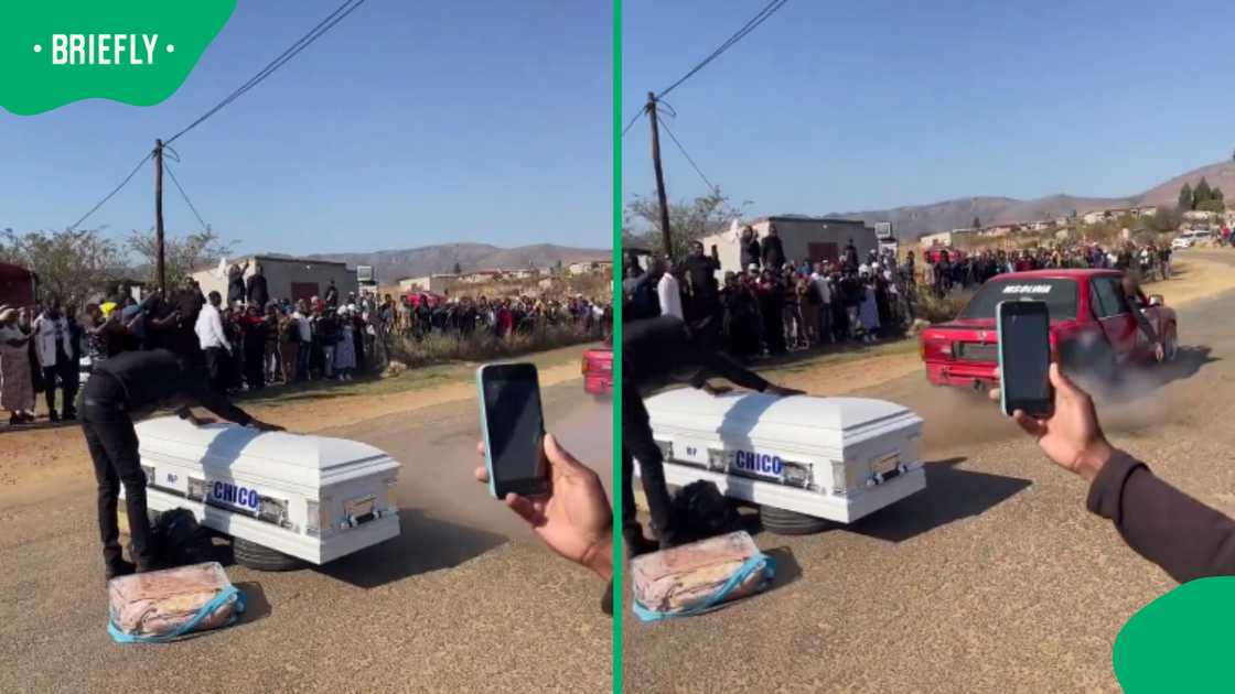 SA funeral send-off with car burnout leaves Mzansi divided