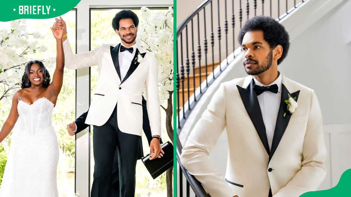 Jarrett Allen and his wife, Jordyn January