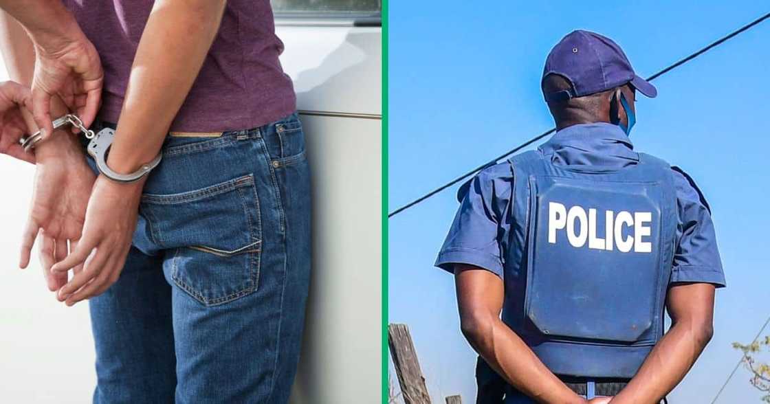 Police in Lamontville on July 21, 2020 in Durban, South Africa. It is reported that a group of protesters torched cars at the municipal centre Police in Lamontville on July 21, 2020 in Durban, South Africa. It is reported that a group of protesters torched cars at the municipal centre