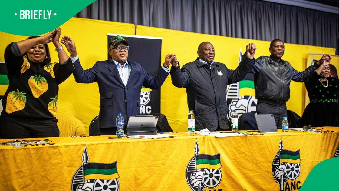 The ANC NEC members during a special meeting.