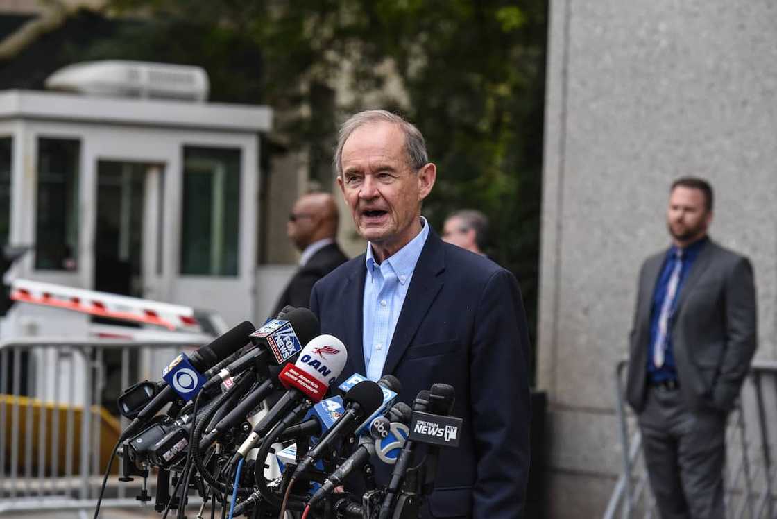 David Boies speaks after billionaire financier Jeffery Epstein appeared for a hearing