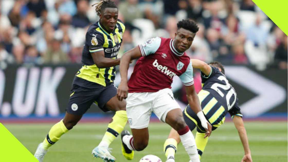 Mohammed Kudus in action for West Ham.