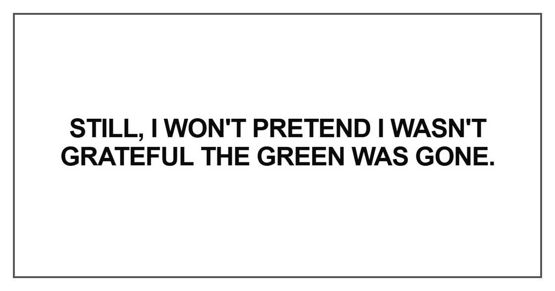 I won't pretend I won't pretend