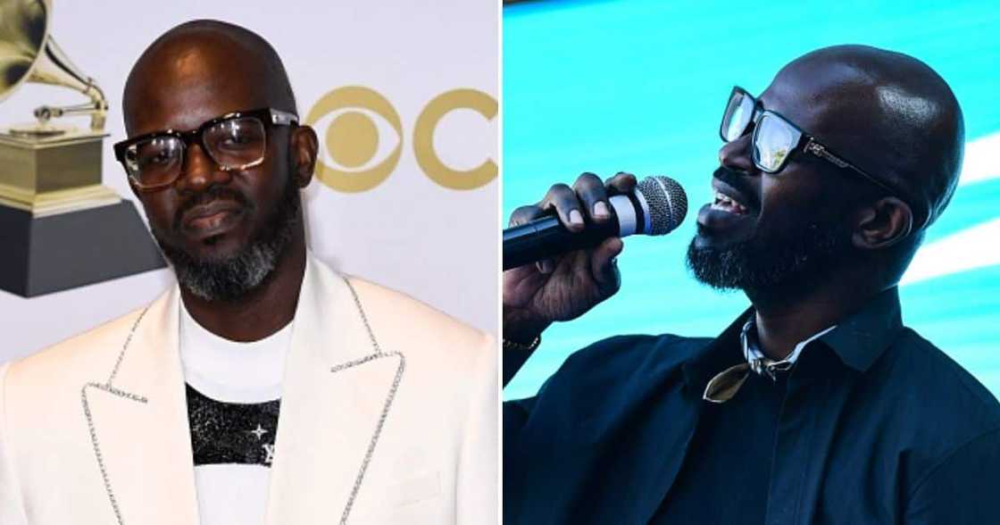 Black Coffee shares old album cover art