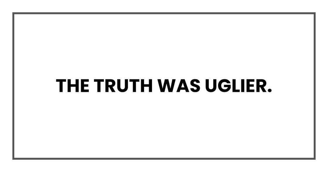 Painful realisation after the call.