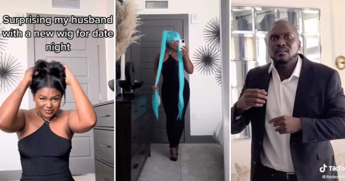 TikTok user @itsdestene_ and her husband in the prank clip TikTok user @itsdestene_ and her husband in the prank clip