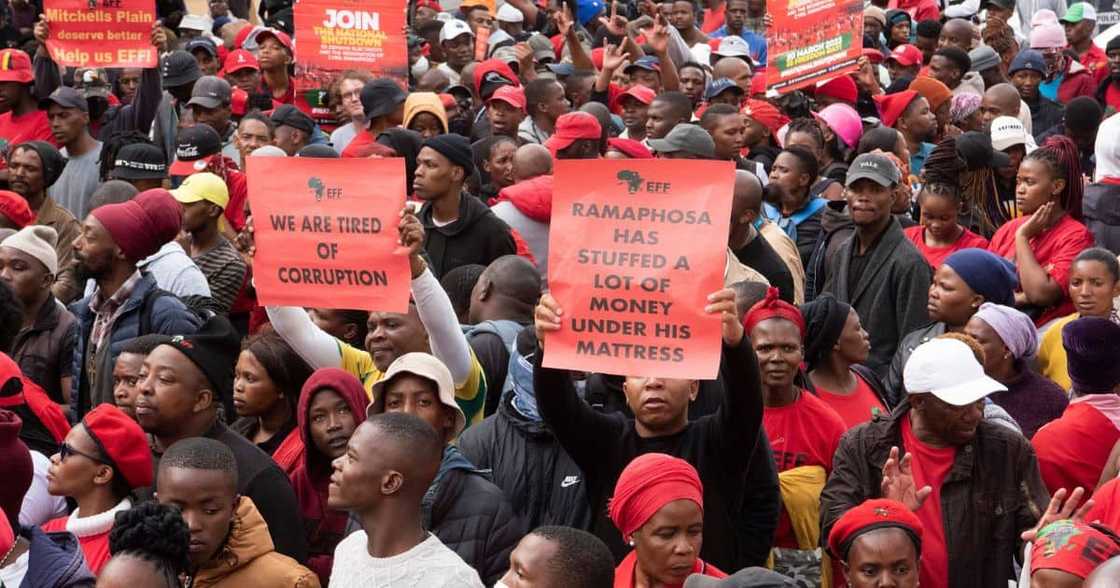 The EFF shutdown went by without incidents of looting The EFF shutdown went by without incidents of looting