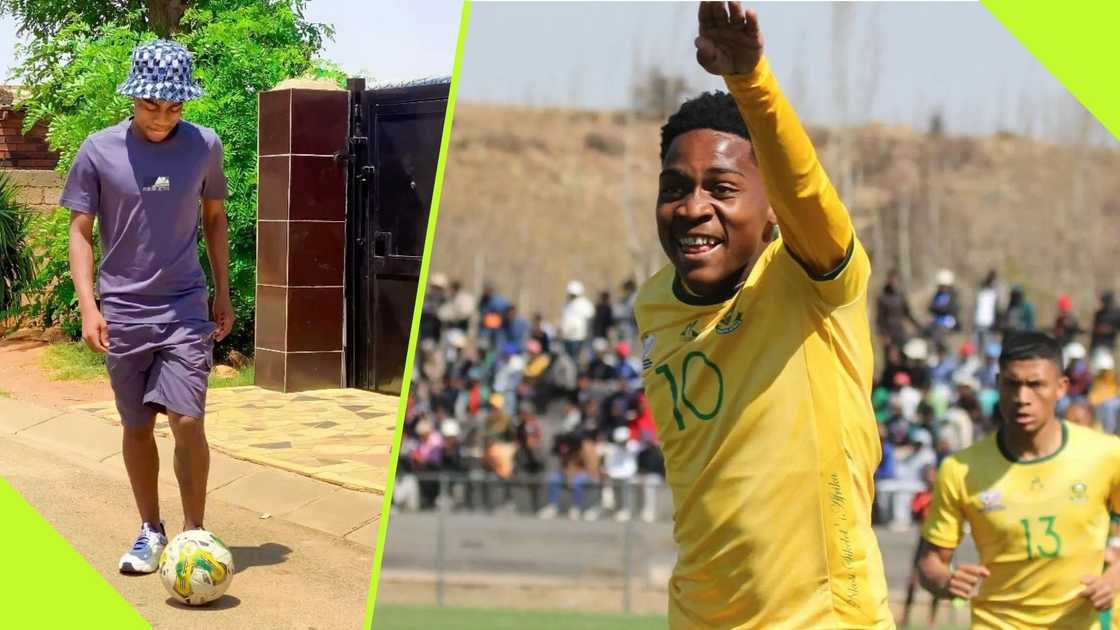 Mfundo Vilakazi showed off his impressive skills. Mfundo Vilakazi showed off his impressive skills.