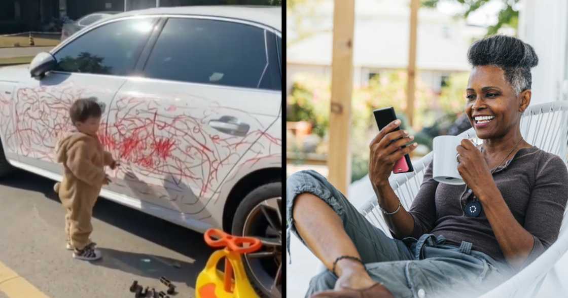 Baby, child, adorable, drawing, car, father, dad, family Baby, child, adorable, drawing, car, father, dad, family