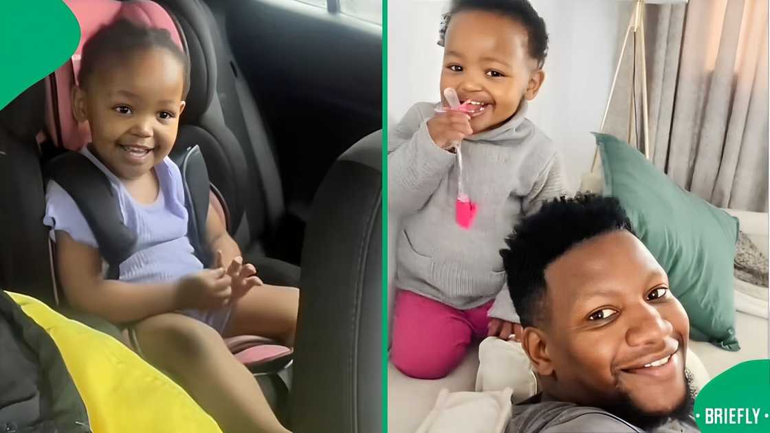 A toddler's adorable request to her dad left South Africans in laughter. A toddler's adorable request to her dad left South Africans in laughter.