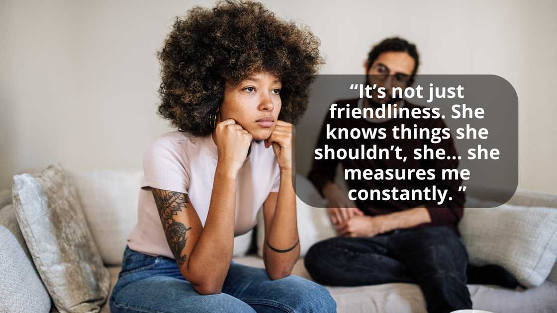 A couple arguing A couple arguing