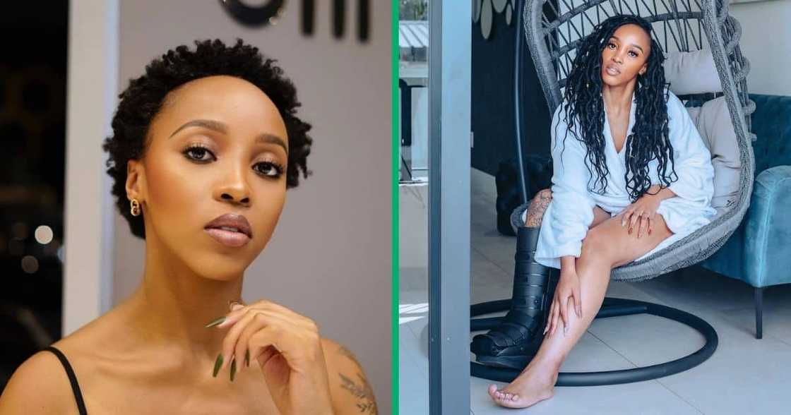 Sbahle Mpisane opened up about her car accident on ‘Kwa Mam’ Mkhize’ Sbahle Mpisane opened up about her car accident on ‘Kwa Mam’ Mkhize’