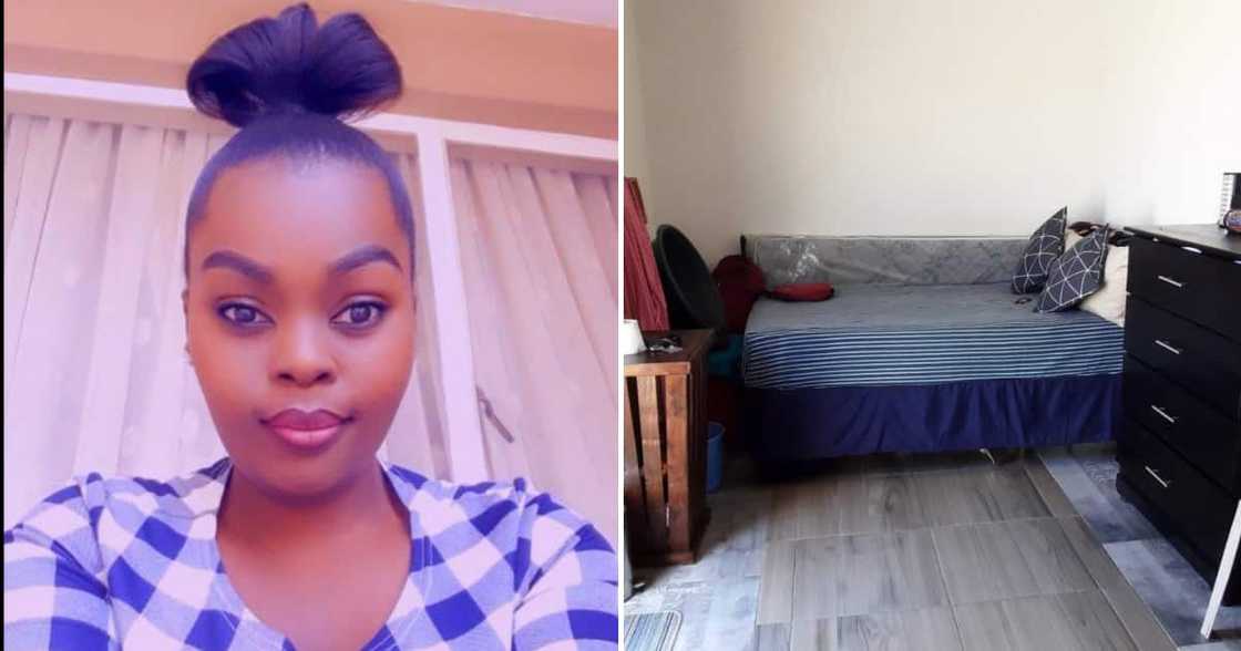 The room she showed off was dubbed clean and neat. The room she showed off was dubbed clean and neat.