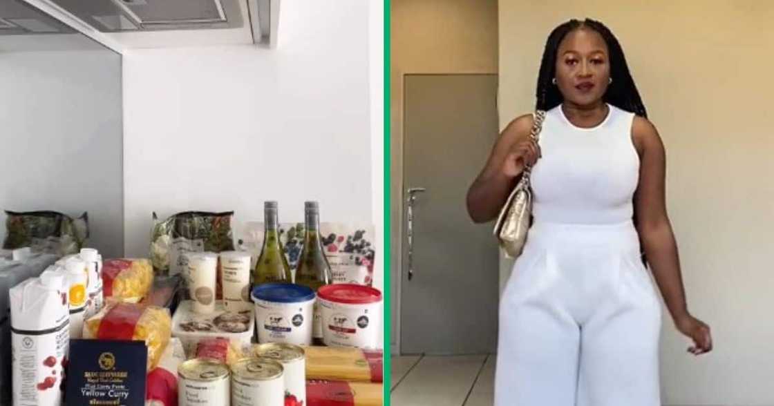 Woman in TikTok video spent R2.7k at Woolworths