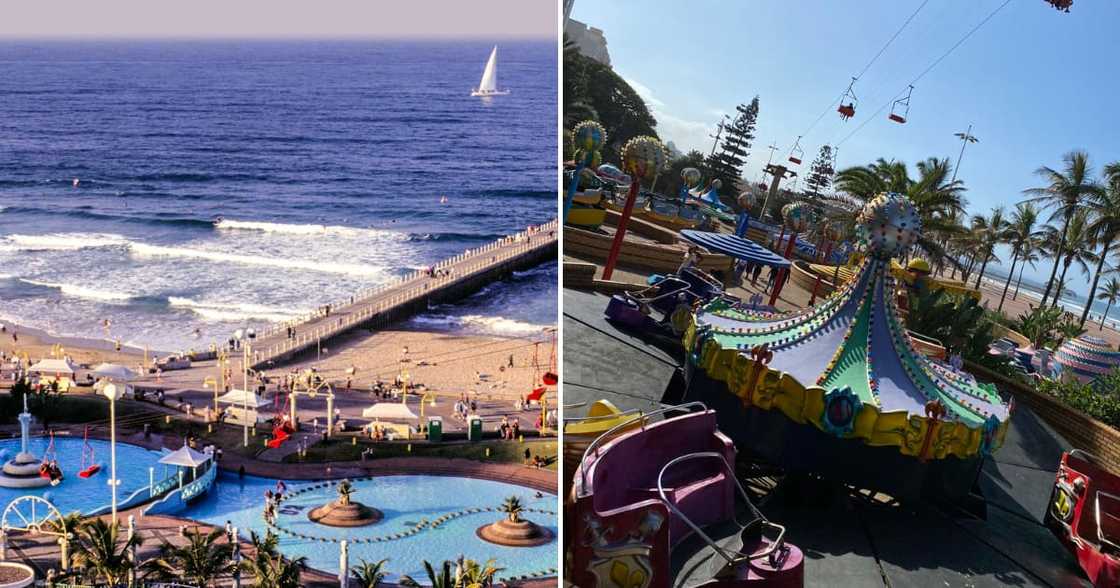 South Africa, Kwazulu Natal, Durban, the famous Golden Mile beachfront. South Africa, Kwazulu Natal, Durban, the famous Golden Mile beachfront.