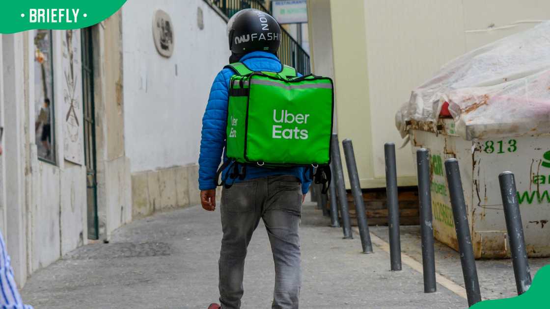 Uber Eats driver Uber Eats driver