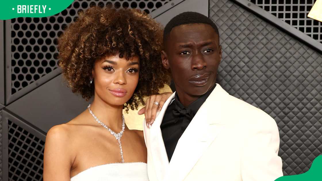 Wendy Juel and Khaby Lame at the Grammys