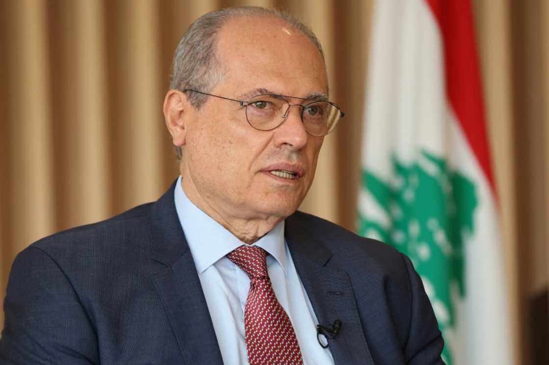 Lebanon's Deputy Prime Minister Saade Chami gives an interview at his office in Beirut on July 25, 2023 Lebanon's Deputy Prime Minister Saade Chami gives an interview at his office in Beirut on July 25, 2023