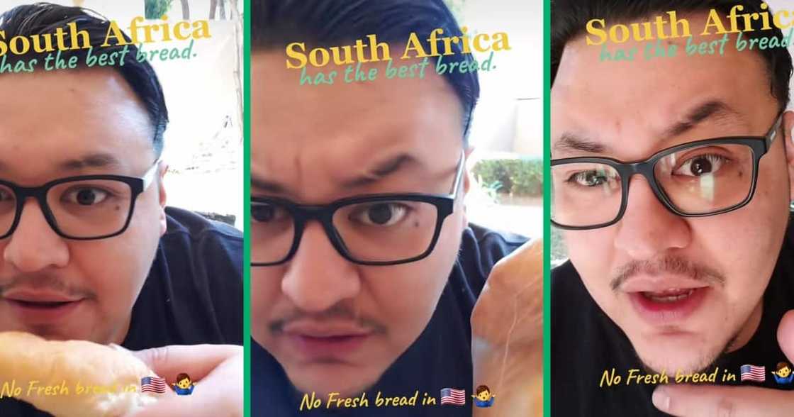 An American man raved about South African bread