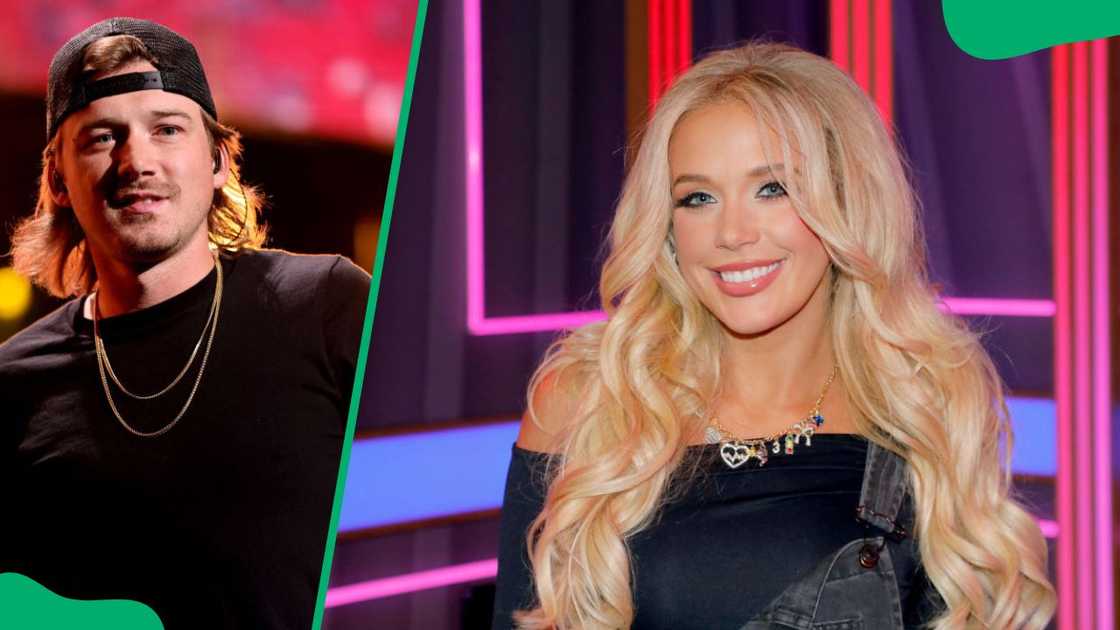 Morgan Wallen at the 2022 iHeartRadio Music Festival (L). Megan Moroney at the SiriusXM Studios in 2024 (R) Morgan Wallen at the 2022 iHeartRadio Music Festival (L). Megan Moroney at the SiriusXM Studios in 2024 (R)