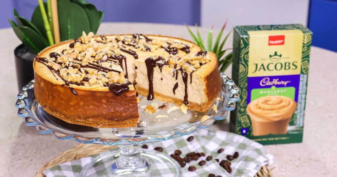 Looking for a decadent Easter dessert? Try our Creamy Mocha Cheesecake recipe, featuring the irresistible taste of Cadbury chocolate and Jacobs coffee. Looking for a decadent Easter dessert? Try our Creamy Mocha Cheesecake recipe, featuring the irresistible taste of Cadbury chocolate and Jacobs coffee.