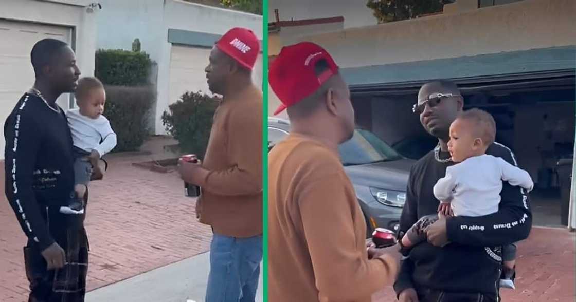 A viral Twitter video shows a dad and son meeting up after 30 years. A viral Twitter video shows a dad and son meeting up after 30 years.