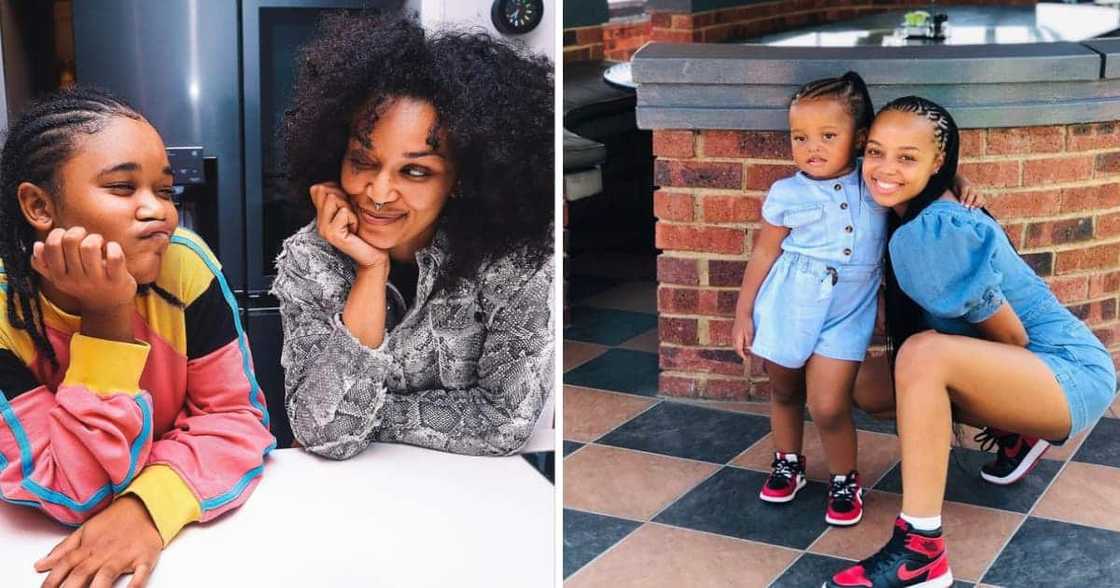 celeb moms, mzansi, pearl thusi, ntando duma, mothers, south africa, single moms